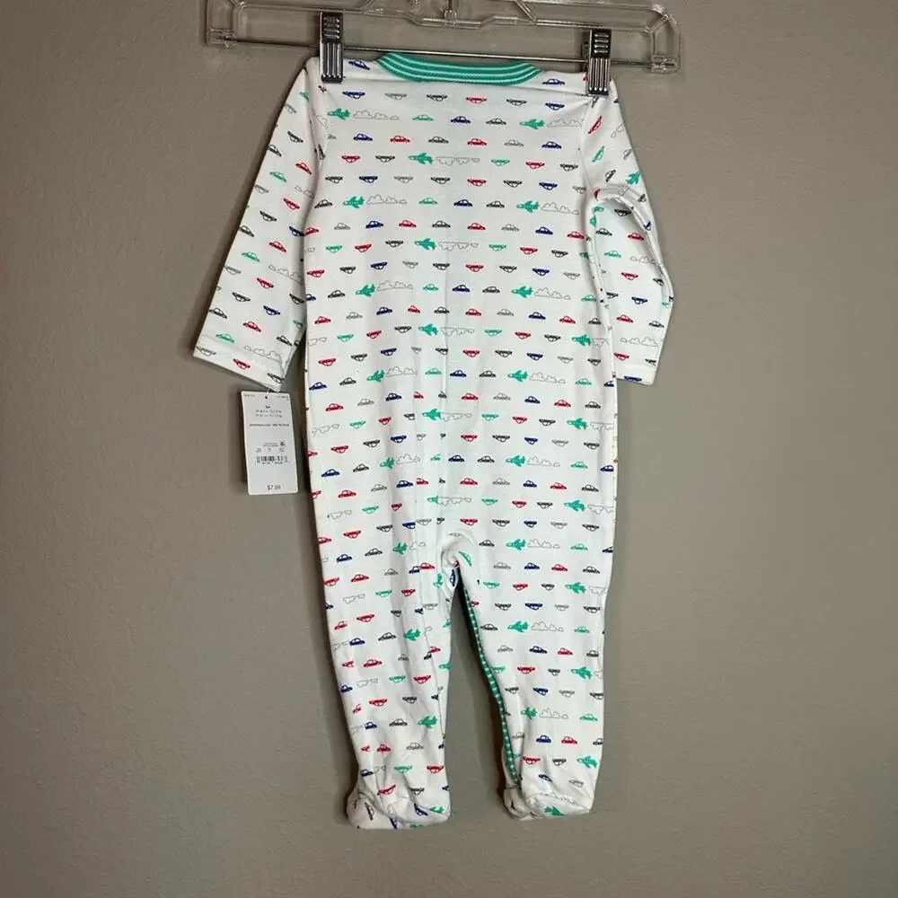 Carters Footie Pajamas Just One You Cars & Airplanes - Boys Size 6 months